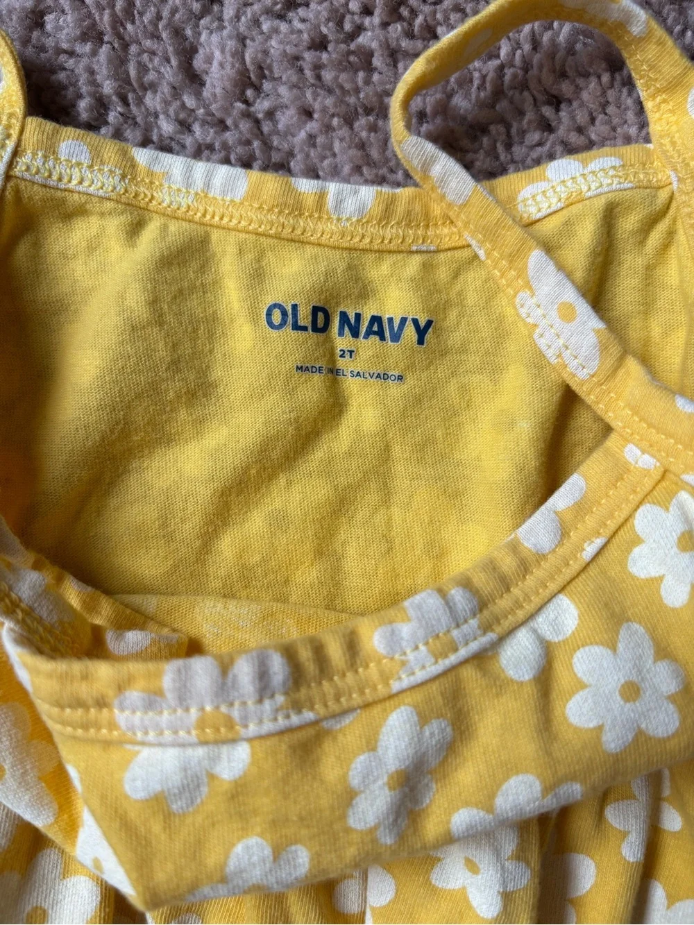 2T Old Navy Yellow Floral Dress